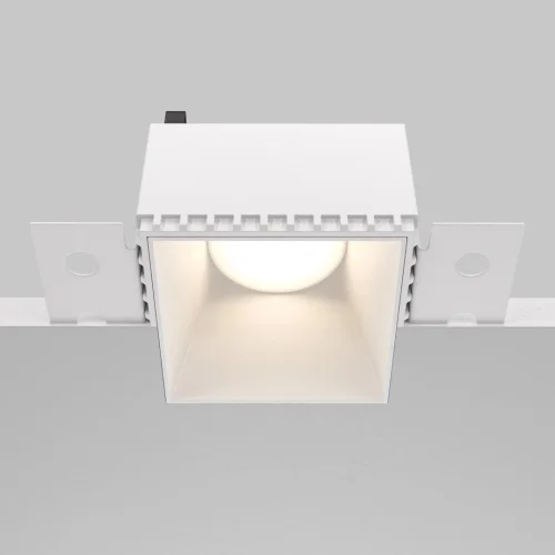 Светильник точечный Share DL051-01-GU10-SQ-W Maytoni белый 1 лампа, основание белое в стиле современный для затирки фото 5