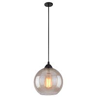 Светильник подвесной лофт Splendido A4285SP-1AM Arte Lamp прозрачный 1 лампа, основание чёрное в стиле лофт 