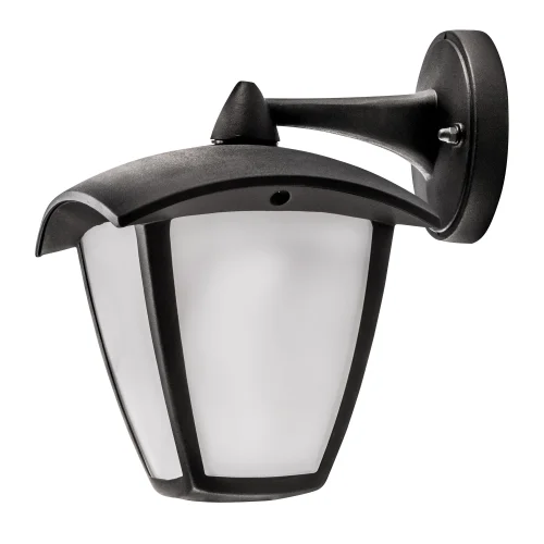 Настенный светильник LED Lampione 375680 Lightstar уличный IP54 чёрный 1 лампа, плафон белый в стиле классический LED