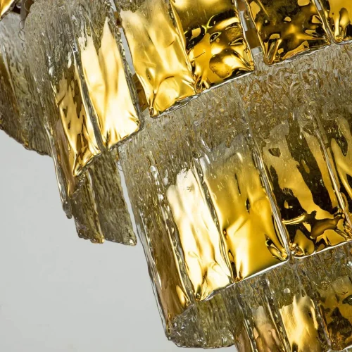 Люстра подвесная Midas 3017-12P Favourite золотая на 12 ламп, основание золотое в стиле современный  фото 3
