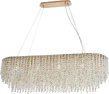 Люстра подвесная Rain of Crystal 2187/03/13PL Stilfort янтарная прозрачная на 13 ламп, основание золотое в стиле современный Люстра подвесная Rain of Crystal 2187/03/13PL Stilfort янтарная прозрачная на 13 ламп, основание золотое в стиле современный