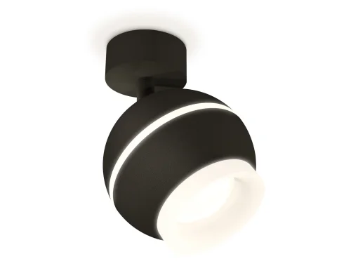 Спот с 1 лампой Techno spot XM1102017 Ambrella light чёрный GU5.3 в стиле современный хай-тек 