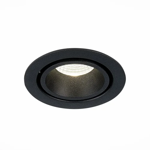 Светильник точечный LED St705 ST705.438.10 ST-Luce чёрный 1 лампа, основание чёрное в стиле хай-тек  фото 2