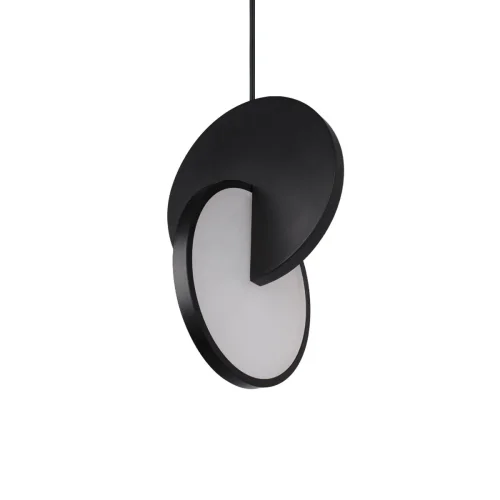 Светильник подвесной LED ECLIPSE 9970BK LOFT IT белый 1 лампа, основание чёрное в стиле современный  фото 3