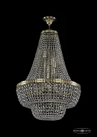 Люстра потолочная хрустальная 19101/H2/55IV G Bohemia Ivele Crystal прозрачная на 12 ламп, основание золотое в стиле классический sp
