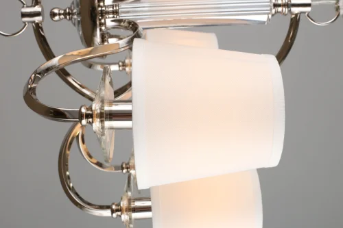 Люстра подвесная Creazzo OML-87503-08 Omnilux белая на 8 ламп, основание хром в стиле классический  фото 5