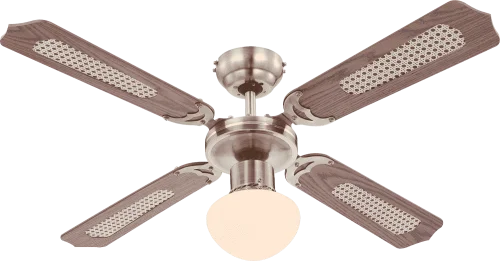 Вентилятор потолочный 0309 Globo в стиле кантри, цвет основания / лопастей коричневый античный бронза
