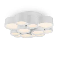 Люстра потолочная LED Marilyn FR6043CL-L30W Freya белая на 1 лампа, основание белое в стиле хай-тек современный 