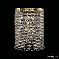 Бра 83401B/40IV-50 G Balls Bohemia Ivele Crystal прозрачный 9 ламп, основание золотое в стиле современный классический r