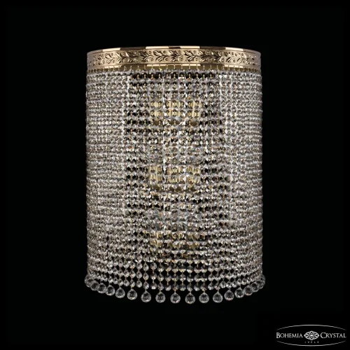 Бра 83401B/40IV-50 G Balls Bohemia Ivele Crystal прозрачный на 9 ламп, основание золотое в стиле современный классический r