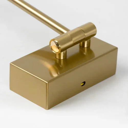 Бра LED Clay LSP-7241 Lussole матовый золото на 1 лампа, основание матовое золото в стиле хай-тек современный гибкая ножка для чтения фото 4
