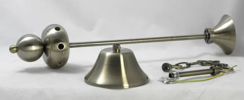 Люстра подвесная Roosevelt GRLSP-9942 Lussole без плафона на 7 ламп, основание бронзовое в стиле классический  фото 2