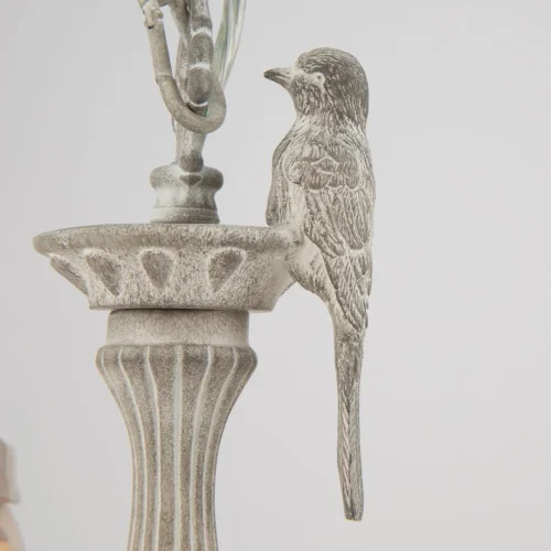 Люстра подвесная Bird ARM013-03-W Maytoni бежевая белая на 3 лампы, основание белое в стиле классический птички фото 5