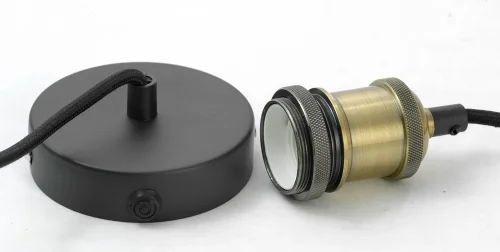 Светильник подвесной лофт New York GRLSP-9601 Lussole чёрный 1 лампа, основание чёрное в стиле лофт  фото 6