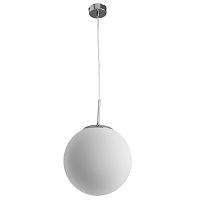 Светильник подвесной Volare A1561SP-1CC Arte Lamp белая на 1 лампа, основание хром в стиле модерн шар