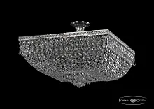 Люстра потолочная хрустальная 19272/55IV Ni Bohemia Ivele Crystal прозрачная на 8 ламп, основание никель в стиле классика sp