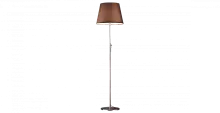 Торшер BRISTOL F895.1 Lucia Tucci  коричневый 1 лампа, основание хром в стиле современный
