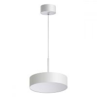 Светильник подвесной LED Prometa 358761 Novotech белый 1 лампа, основание белое в стиле современный хай-тек 