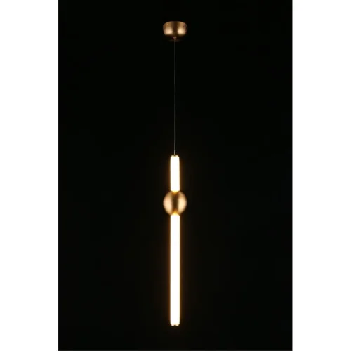 Светильник подвесной LED Zhozefin APL.038.06.20 Aployt белый 1 лампа, основание бронзовое в стиле современный  фото 3
