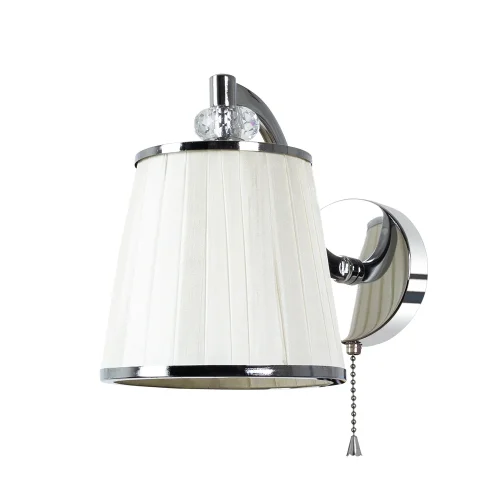 Бра с выключателем Talitha A4047AP-1CC Arte Lamp белый на 1 лампа, основание хром в стиле современный 