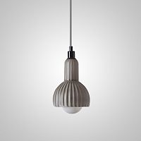 Светильник подвесной TIRIL gray 189758-23 ImperiumLoft серый 1 лампа, основание чёрное в стиле скандинавский 