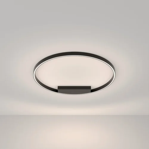Светильник потолочный LED Rim MOD058CL-L50BK Maytoni чёрный 1 лампа, основание чёрное в стиле минимализм современный  фото 3