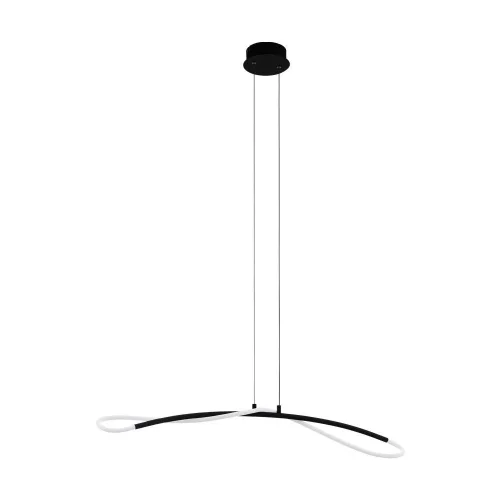 Светильник подвесной LED Egidonella 99382 Eglo белый 1 лампа, основание чёрное в стиле минимализм хай-тек 