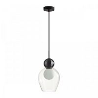 Светильник подвесной Blacky 5023/1 Odeon Light белый 1 лампа, основание чёрное в стиле современный 