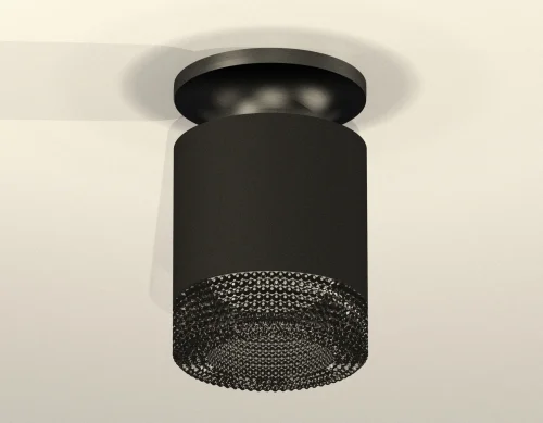Светильник накладной XS7402064 Ambrella light чёрный 1 лампа, основание чёрное в стиле хай-тек современный круглый фото 3
