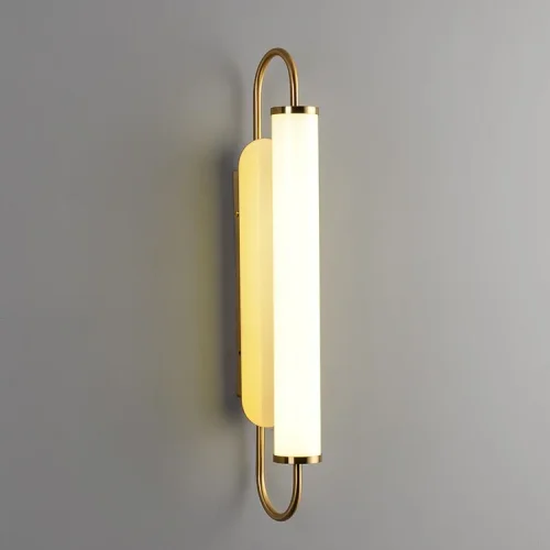 Настенный светильник RUMBA 151374-26 ImperiumLoft белый на 1 лампа, основание золотое в стиле лофт современный 