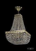 Люстра потолочная хрустальная 19112/H2/25IV G Bohemia Ivele Crystal прозрачная на 4 лампы, основание золотое в стиле классический sp