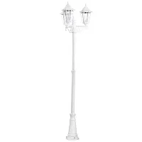 Парковый светильник 93454 NAVEDO Eglo уличный IP44 белый 3 лампы, плафон прозрачный в стиле классический E27