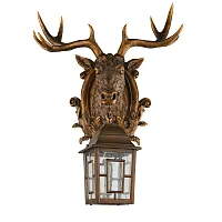 Настенный светильник Hunt 2078-1W Favourite уличный IP44 коричневый 1 лампа, плафон прозрачный в стиле замковый кантри E27