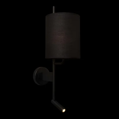 Бра с выключателем Ritz 10253W/B Black LOFT IT чёрный на 1 лампа, основание чёрное в стиле современный для чтения фото 2