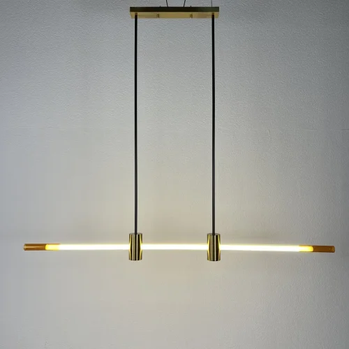 Светильник подвесной LED Nisga 241387-26 ImperiumLoft прозрачный 1 лампа, основание латунь в стиле современный  фото 6