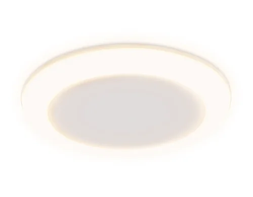 Светильник точечный LED Downlight DCR307 Ambrella light белый 1 лампа, основание белое в стиле современный хай-тек регулируемый крепеж фото 2