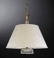 Люстра подвесная  L 6403/60 Reccagni Angelo бежевая на 5 ламп, основание античное бронза в стиле классический 