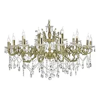 Люстра подвесная Colzano E 1.1.24.400 W Dio D'Arte без плафона на 24 лампы, основание белое в стиле барокко классический 