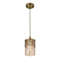 Светильник подвесной Эмир CL467013 Citilux бежевый 1 лампа, основание бронзовое в стиле современный восточный 