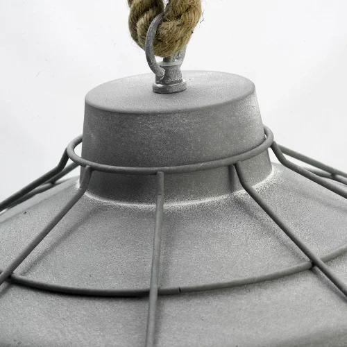 Светильник подвесной лофт LSP-9878 Lussole серый 1 лампа, основание серое в стиле лофт  фото 5
