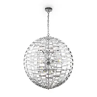 Люстра подвесная Palla MOD092PL-12CH Maytoni прозрачная хром на 12 ламп, основание хром в стиле классический современный Люстра подвесная Palla MOD092PL-12CH Maytoni прозрачная хром на 12 ламп, основание хром в стиле классический современный