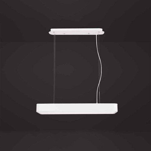 Светильник подвесной LED CUMBUCO 5501+5517 Mantra белый 1 лампа, основание белое в стиле минимализм модерн линейный