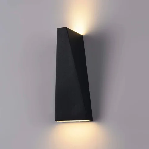 Настенный светильник LED Times Square O580WL-L6B Maytoni уличный IP54 чёрный 1 лампа, плафон чёрный в стиле современный LED