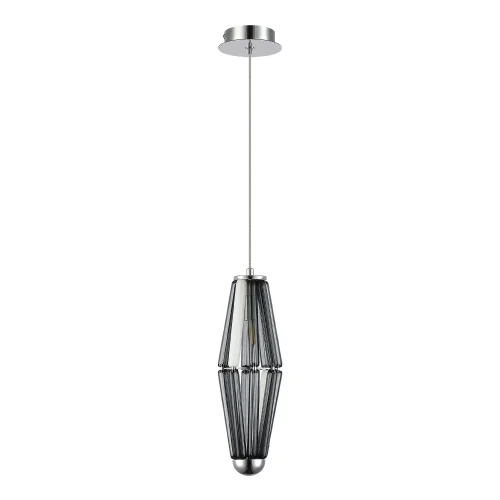 Светильник подвесной Ciara SL1242.103.01 ST-Luce чёрный серый 1 лампа, основание хром в стиле арт-деко  фото 2