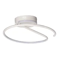 Светильник потолочный LED Аурих 108010201 DeMarkt белый 1 лампа, основание белое в стиле хай-тек 