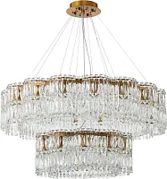 Люстра подвесная Admire 2174/05/26P Stilfort прозрачная на 26 ламп, основание бронзовое в стиле современный Люстра подвесная Admire 2174/05/26P Stilfort прозрачная на 26 ламп, основание бронзовое в стиле современный