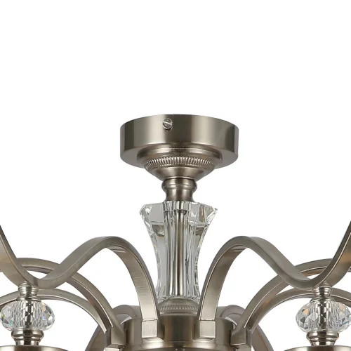 Люстра потолочная Unitas 2852-8P F-promo бежевая на 8 ламп, основание никель в стиле классический  фото 2
