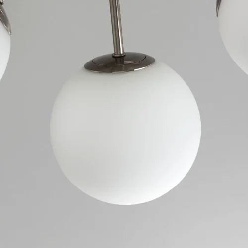 Люстра потолочная Томми CL102154 Citilux белая на 5 ламп, основание матовое хром в стиле современный  фото 9