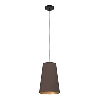 Светильник подвесной Petrosa 390195 Eglo коричневый 1 лампа, основание чёрное в стиле современный 