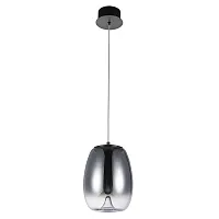 Светильник подвесной LED Campo 5874/51 SP-8 Divinare серый 1 лампа, основание чёрное в стиле современный 